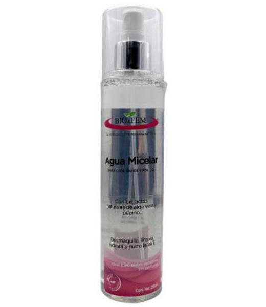 AGUA MICELAR PARA OJOS LABIOS Y ROSTRO 250 ML BIO&FEM