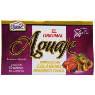 AGUAJE CON COLAGENO FENOGRECO Y MACA 30 TAB YPENZA