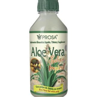 ALOE VERA BEBIDA SABOR TROPICAL 1 LT. CON PULPA DE SABILA EN TROZ PROSA