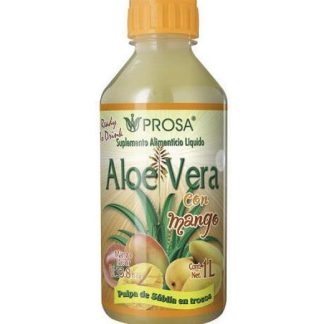ALOE VERA CON MANGO 1LT CON PULPA DE SABILA EN TROZOS PROSA