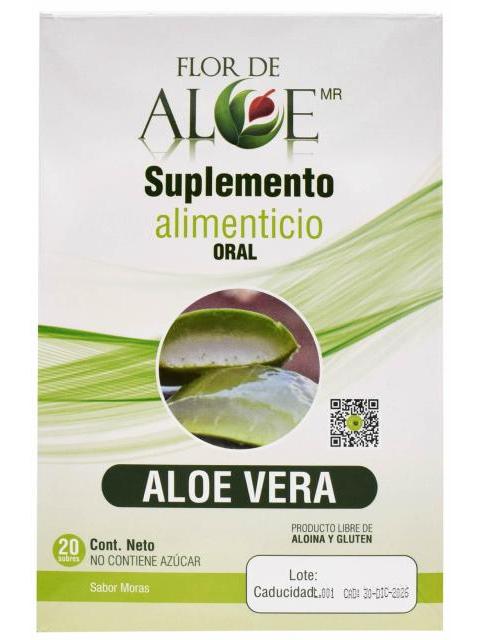 ALOE VERA MORAS 20 SOB 45 G C U FLOR DE ALOE