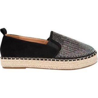 ALPARGATA CON PEDRERIA NEGRO SHOSH