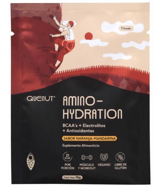 AMINO HYDRATION NARANJA MANDARINA 10 G QUENUT P 12