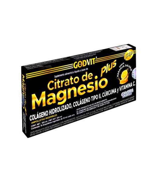 AMP. CITRATO DE MAGNESIO PLUS C 10 COLAGENO HIDROLIZADO COLAGENO GN+VIDA