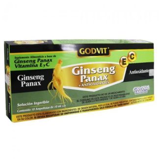 AMP. GINSENG PANAX + ANTIOXIDANTES C 10 GN+VIDA
