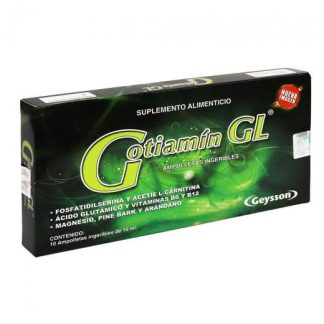 AMP. GOTIAMIN GL C 10 FOSFATIDILSERINA Y ACETIL L-CARNITINAACIDO GEYSSON