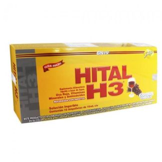 AMP. HITAL H3 C 10 C UVA ROJA VIT.MINERALES Y AMINOACIDOS REFORZA GN+VIDA