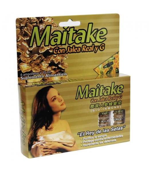 AMP. MAITAKE CON JALEA REAL Y G. C 6 (10ML C U) NATURAL SYSTEM