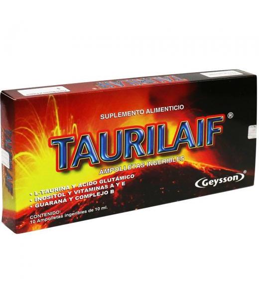 AMP. TAURILAIF C 10 L-TAURINA Y ACIDO GLUTAMICOINOSITOL Y VIT A Y GEYSSON