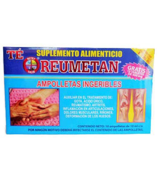 AMP. TE REUMETAN C 10 GRATIS 10 TABLETAS NUTRY SALUD