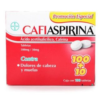 ANALGESICO CAFIASPIRINA CON 100 TABLETAS