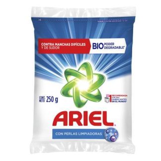 ARIEL DETERGENTE EN POLVO PERLAS LIMP. 250 GR