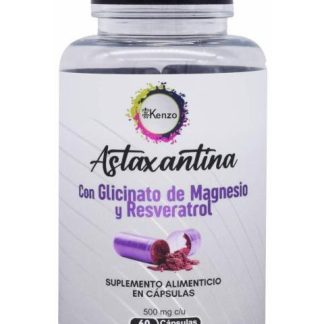 ASTAXANTINA GLICINATO DE MAGNESIO RESVERATROL 60 CAP KENZO