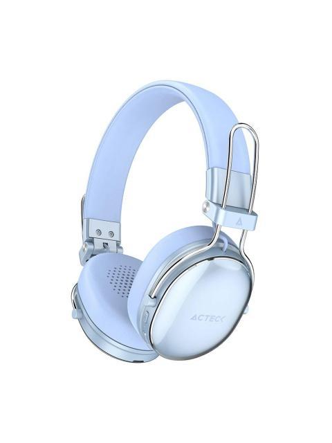 AUDIFONOS INALAMBRICOS BLUETOOTH LUXE CHIC HP710 ACTECK ELITE SERIES DURACION DE BATERIA HASTA 30H COLOR AZUL. AC940917