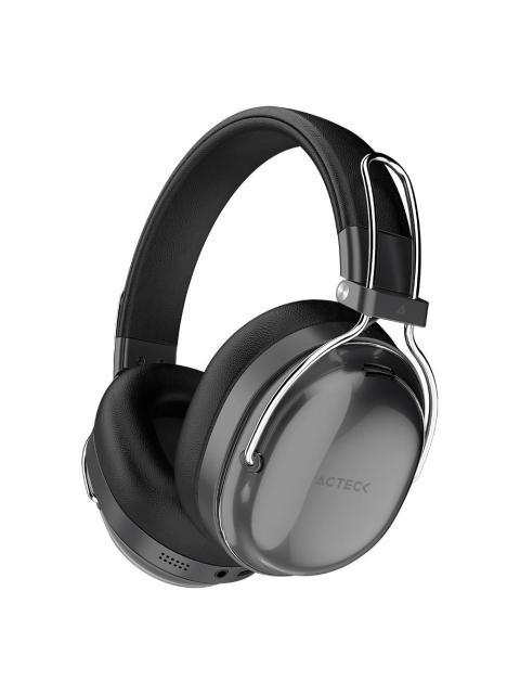 AUDIFONOS INALAMBRICOS BLUETOOTH LUXE PURE HP730 ACTECK ELITE SERIES CANCELACION DE RUIDO ACTIVO HIBRIDO COLOR NEGRO. AC940870