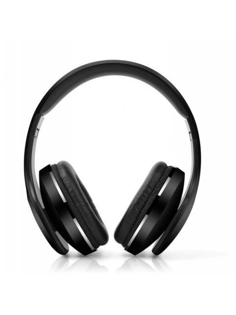 NACEB TECHNOLOGY AUDIFONOS CON MICROFONO CETUS BLUETOOTH INALAMBRICO NEGRO