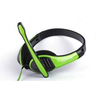 AUDIFONOS NACEB TECHNOLOGY - 3.5MM - MICROFONO - VERDE-NEGRO