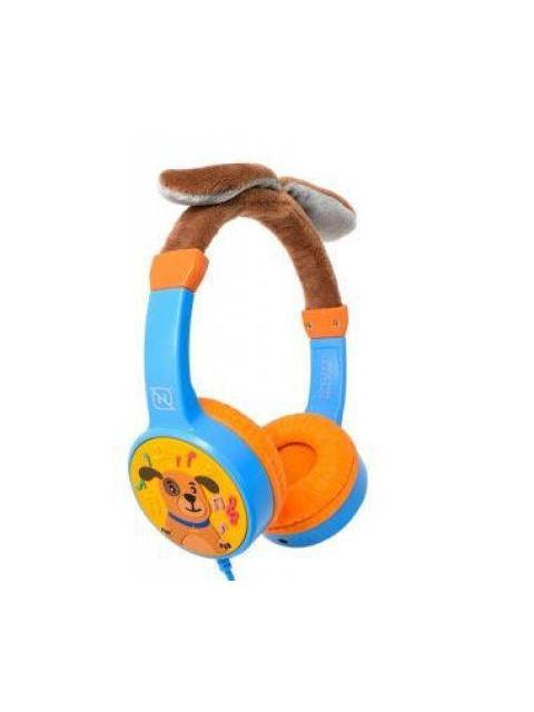 AUDIFONOS ONEAR ALAMBRICOS KIDS VOLUMEN SEGURO A 95DB 3.5 MML SALIDA AUDIO 3.5MML HIPOALARGENICO NO TOXICO PUPPY AZUL