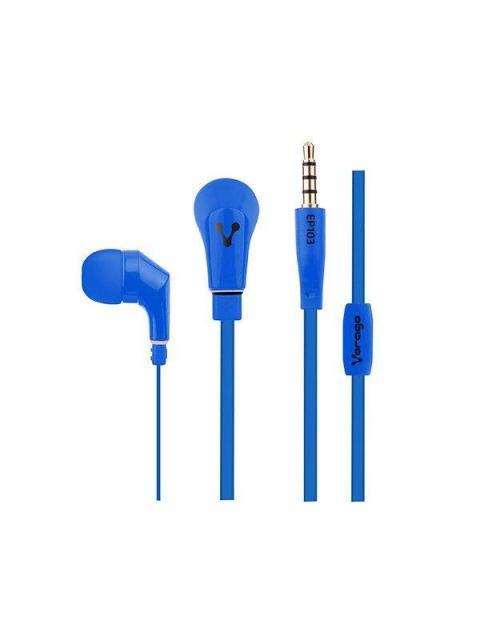 AUDIFONOS VORAGO EP-103 AZUL 3.5MM 2M MANOS LIBRES