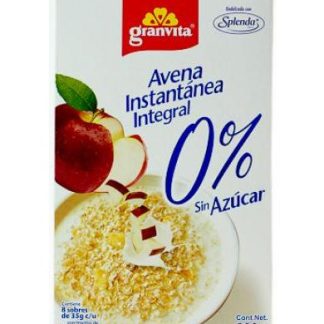 AVENA INSTANTANEA 0 AZUCAR MANZANA 280 G GRANVITA