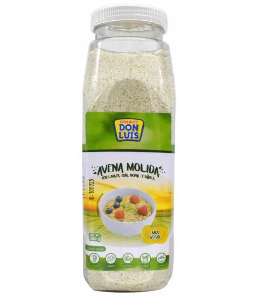 AVENA MOLIDA CON LINAZA CHIA NOPAL Y SABILA 550 G DON LUIS