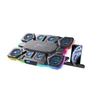 BALAM RUSH BASE ENFRIADORA EOLOX CRYOTECH EF780 PARA LAPTOP 17 CON 9 VENTILADORES NEGRO