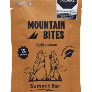BARRA CON PROTEINA CAFE Y CACAO 55 G MOUNTAIN BITES P 10