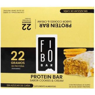 BARRA DE PROTEINA COOKIES AND CREAM 65 G FIBO BAR P 6