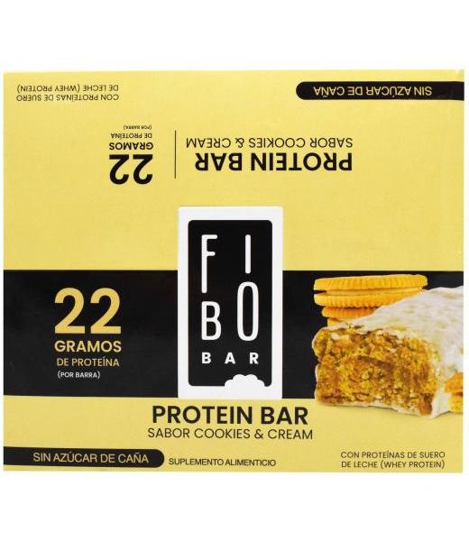 BARRA DE PROTEINA COOKIES AND CREAM 65 G FIBO BAR P 6