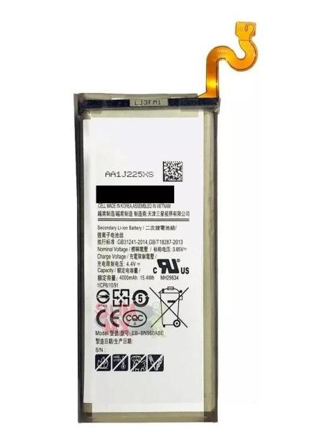 BATERIA PILA PARA SAMSUNG NOTE 9 N9600 EB-BN960ABE 4000MAH
