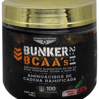 BCAAS CEREZA 500 G BUNKER NUTRITION