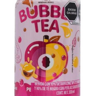 BEBIDA BUBBLE TEA DURAZNO MANZANA 320 ML MADAM HONG