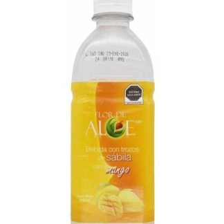 BEBIDA CON TROZOS DE SABILA MANGO 500 ML FLOR DE ALOE