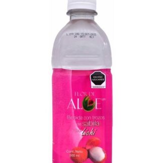BEBIDA CON TROZOS DE SABILA SAB LICHI 500 ML FLOR DE ALOE
