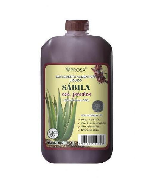 BEBIDA DE SABILA CON JAMAICA 1 LT C VIT. C PROSA
