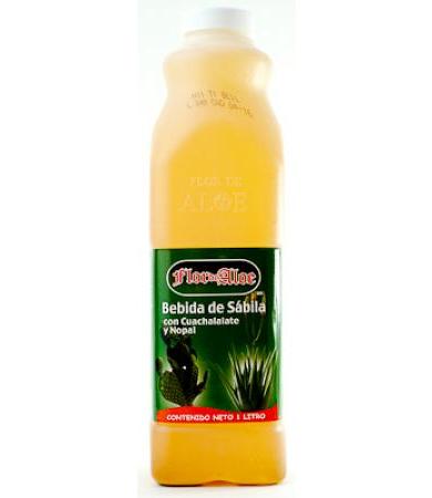 BEBIDA DE SABILA CUACHALALATE NOPAL 1 L FLOR DE ALOE