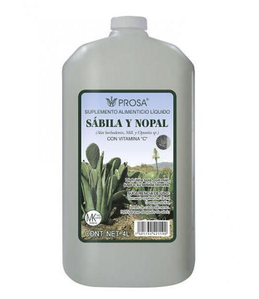 BEBIDA DE SABILA Y NOPAL 4 LT. C VIT. C PROSA