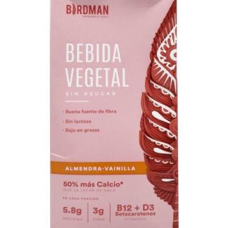 BEBIDA VEGETAL ALMENDRA VAINILLA 946 ML BIRDMAN