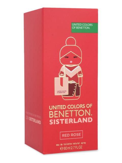 BENETTON SISTERLAND RED ROSE EDT 80 ML - Image 4