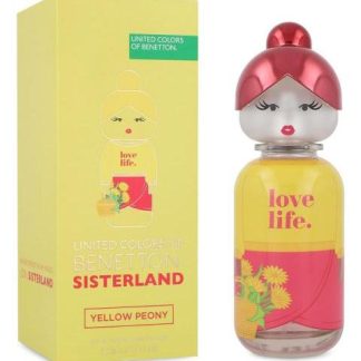 BENETTON SISTERLAND YELLOW PEONY 80ML EDT SPRAY - DAMA