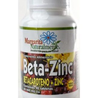 BETA ZINC BETACAROTENO 90 TAB MARGARITA NATURAL