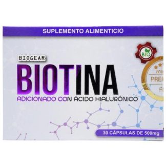BIOTINA CON ACIDO HIALURONICO 30 CAP BIOGEAR