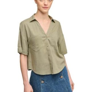 BLUSA CASUAL VERDE OLIVO HOLLY LAND