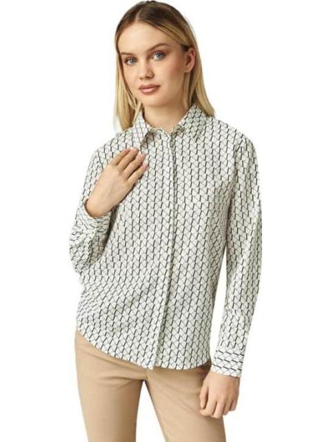 BLUSA ESTAMPADA HUESO HOLLY LAND