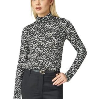 BLUSA MANGA LARGA BLANCO/NEGRO HOLLY LAND