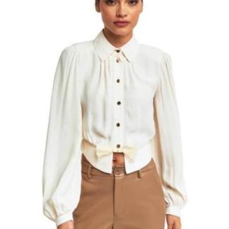 BLUSA MANGA LARGA MARFIL HOLLY LAND