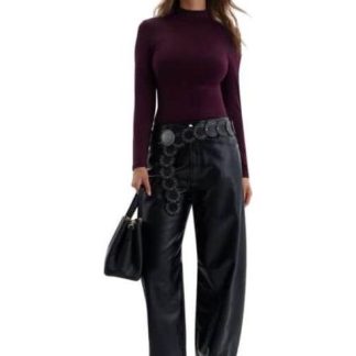 BLUSA MANGA LARGA VINO HOLLY LAND