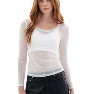 BLUSA MESH MARFIL HOLLY LAND