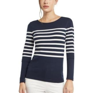 BLUSA RAYAS AZUL MARINO HOLLY LAND