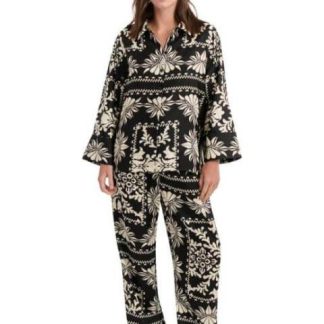 BLUSA SATINADA NEGRO HOLLY LAND